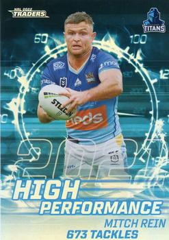2022 NRL Traders - High Performance #HP15 Mitch Rein Front